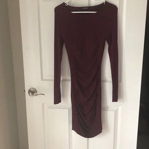 Burgundy Express sweater dress